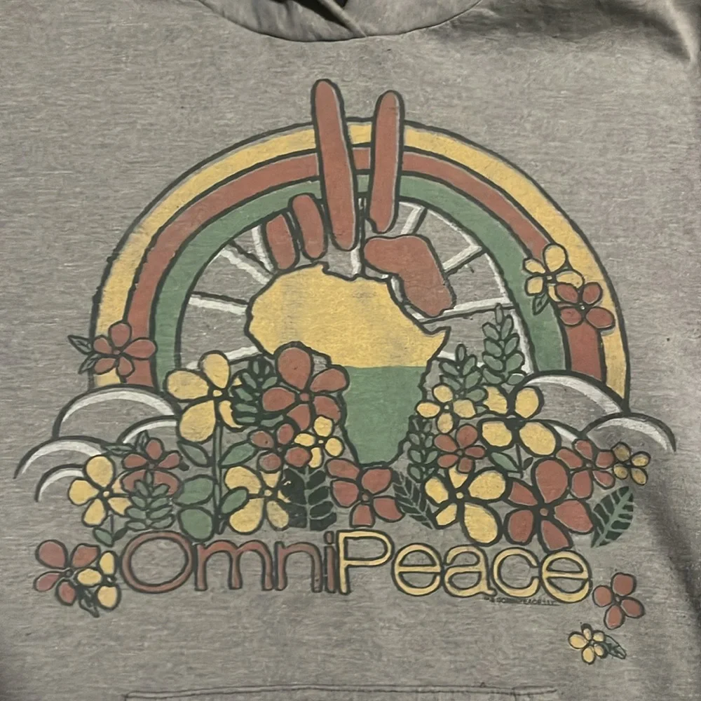 Junk food Omni Peace African graphic hoodie S - Picture 2 of 5